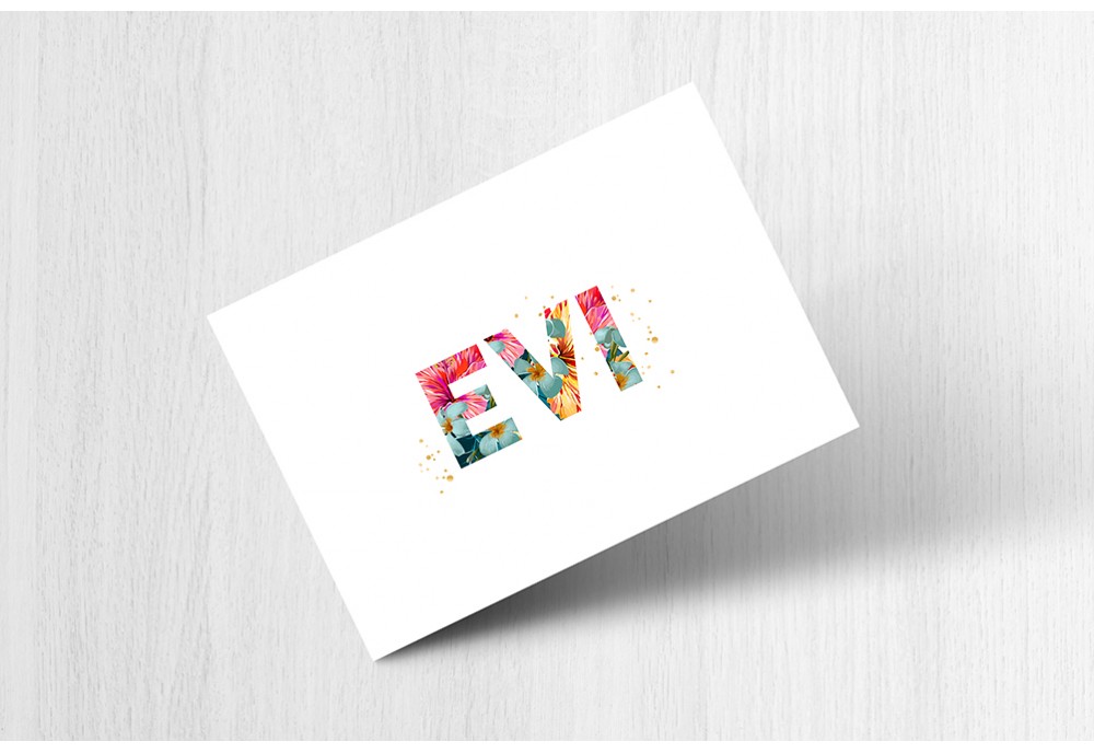 Letters met bloemen Letters met bloemen